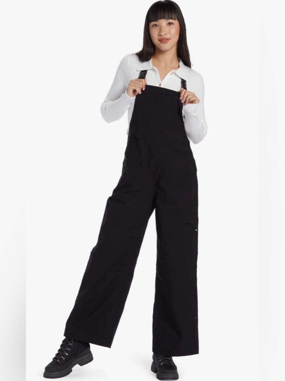 Roxy x Chloe Kim Cargo Overalls Black size Small
